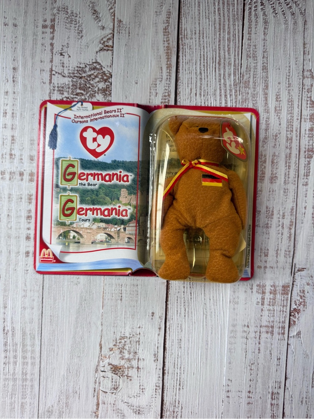 Ty McDonald's Teenie Beanie Baby GERMANIA The Bear Germany International II NIP